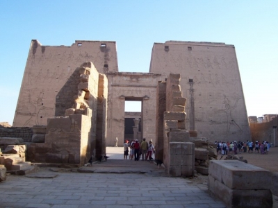 The Egyptian temple at Edfu, August 2005.