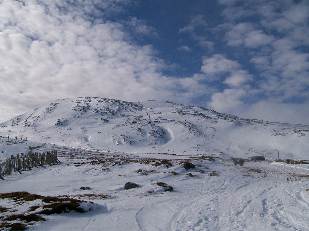 Glencoe from the lower plateau, March 2008.