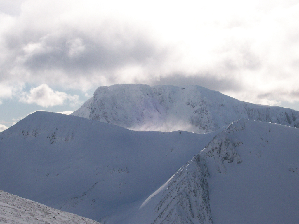 Ben Nevis, the highest mountain in the British Isles. March 2008.