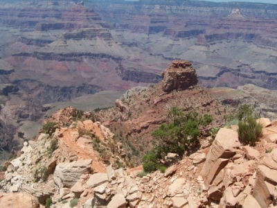 Walking in the Grand Canyon (South Rim), 2008.
