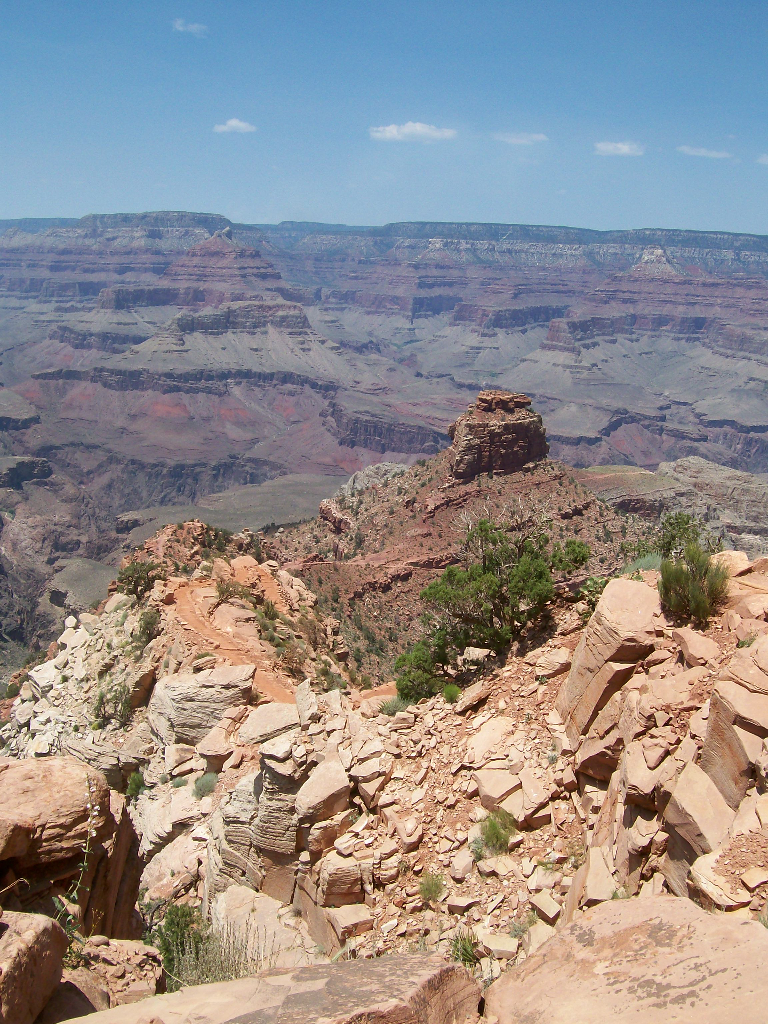 Walking in the Grand Canyon (South Rim), 2008.