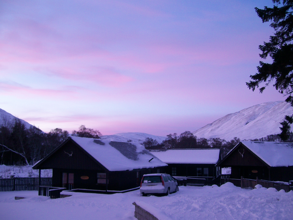 Sunrise in Braemar, Feb 2009.