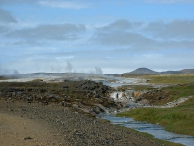 The "hot tub" at Hveravellir in Iceland