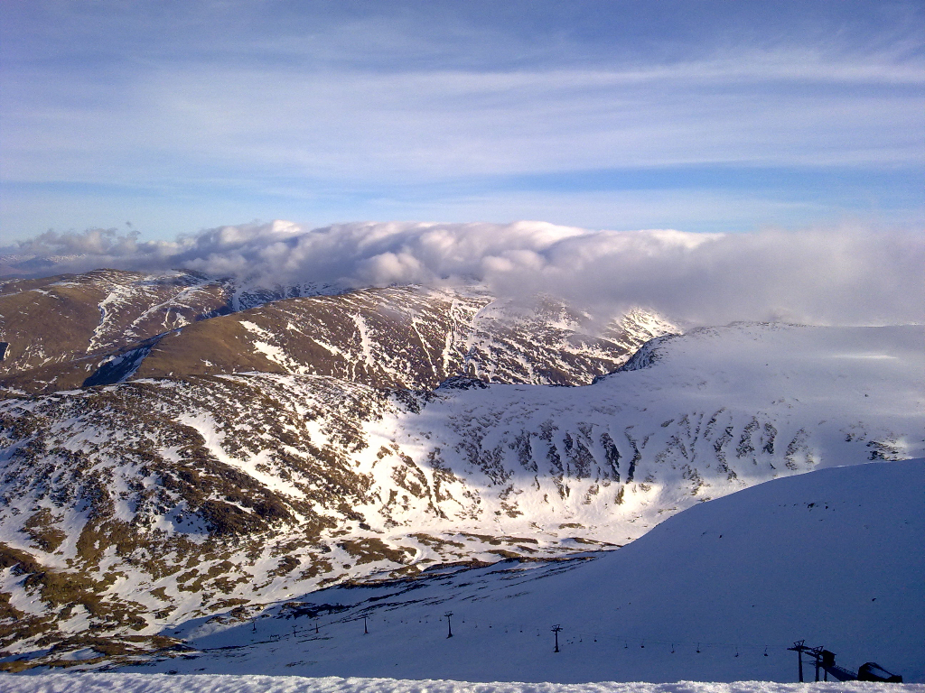 Corrie Dubh and the Braveheart Chair. Feb 2013.