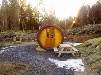 The Hobbit Holes! Just below the Access Chair. Feb 2013.