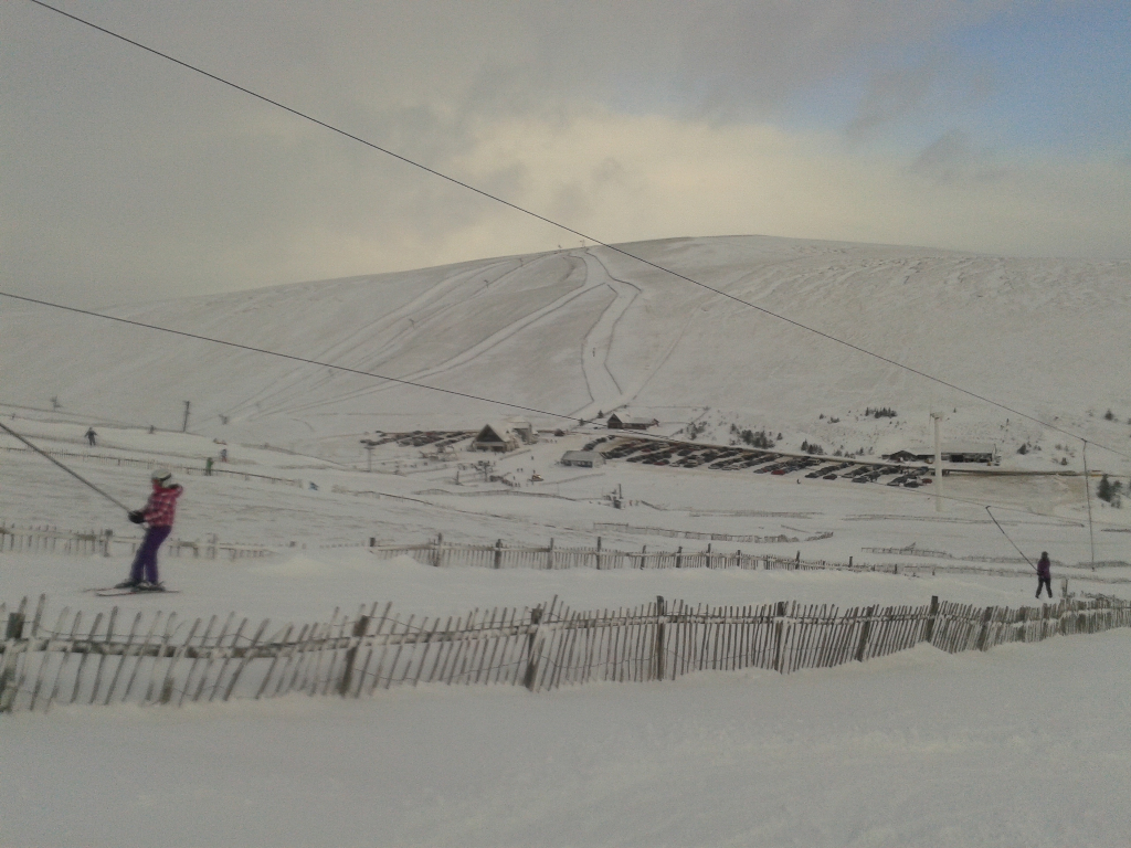 The base area from the Eagle poma, Jan 2015.