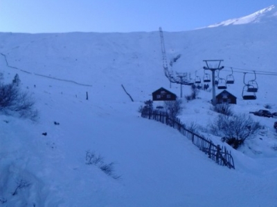 Full snow cover to the foot of the Access Chair (rare...). Jan 2015.