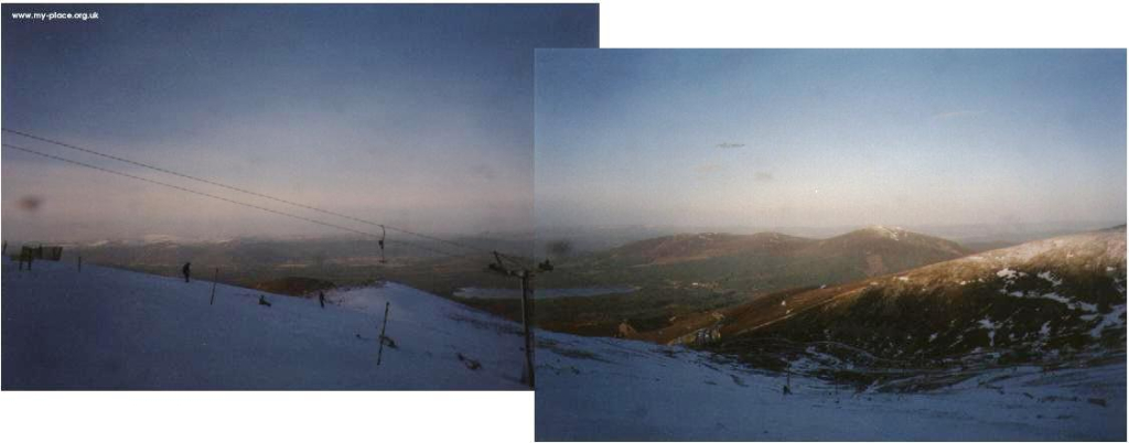 The from the top of the Cas T-Bar, Jan 2000.