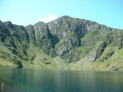 Cadair Idris from Llyn Cau, July 2004. North Wales.