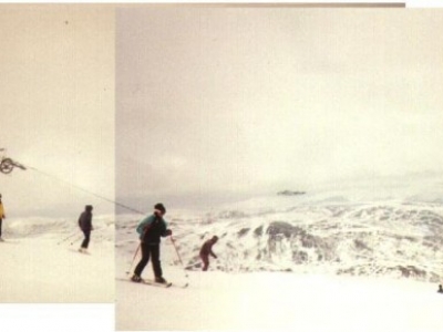 The view from the top of Glas Maol, March 1996.