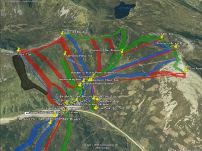 Glenshee, Cairnwell sector map.