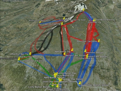 Nevis Range map.