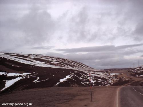 View of The Lecht from the south (ie looking north) Late April 2001